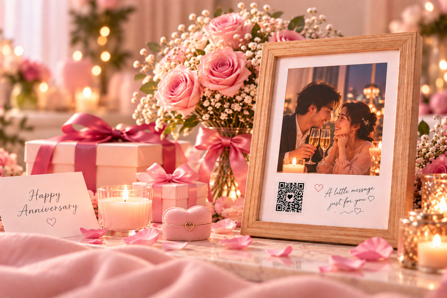 Personalized anniversary photo frame gift