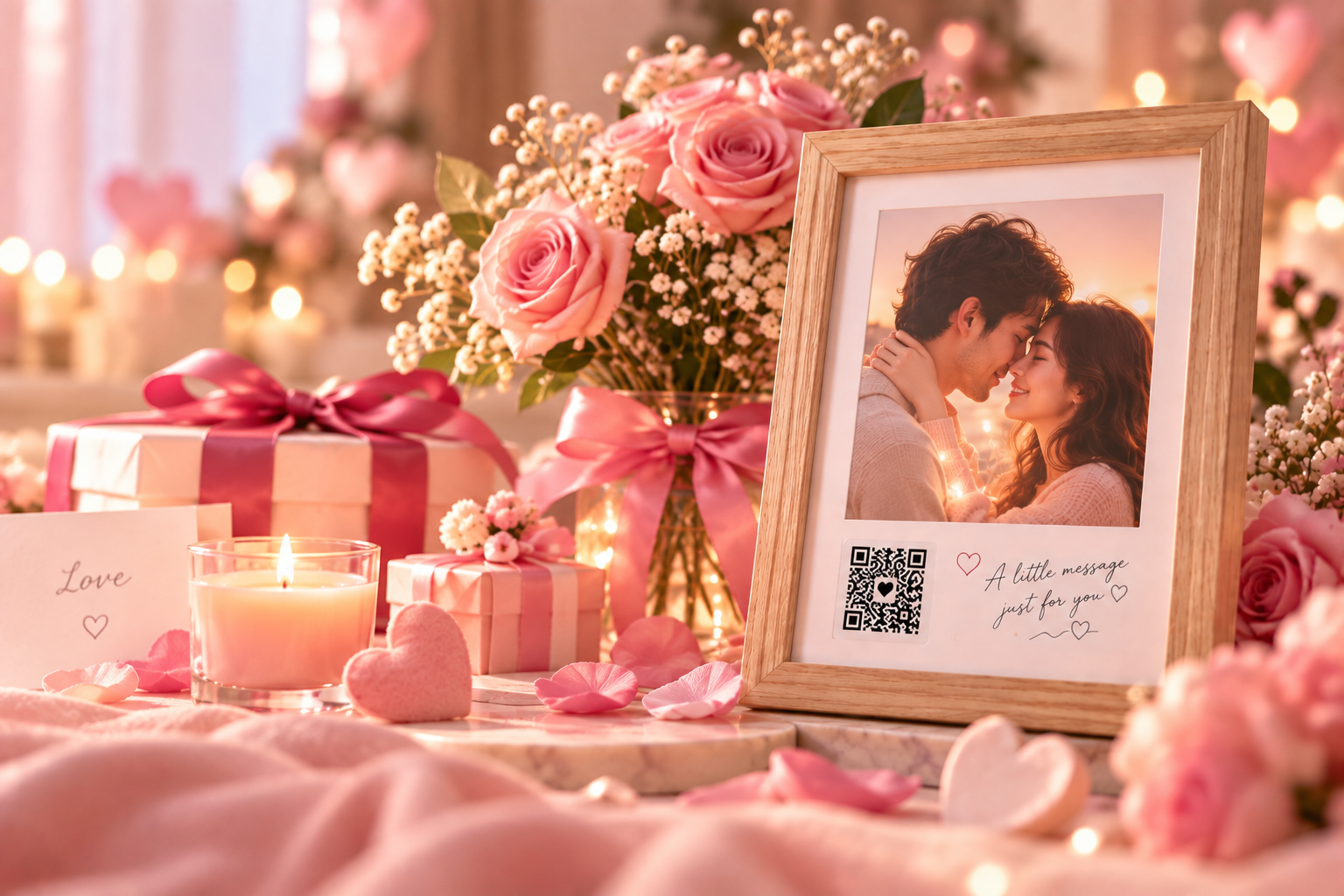 Personalized romantic photo frame gift